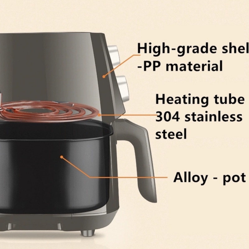 Nồi Chiên Không Dầu 6.5 Lít - Chiên nhanh chín với nhiệt độ cao - BH 6 tháng