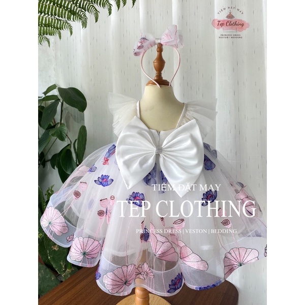 QUINN Đầm Công Chúa Thiết Kế Cho Bé Gái by Tep Clothing- hình thật