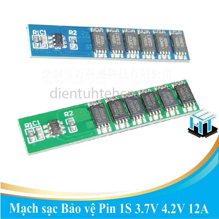 Mạch sạc Bảo vệ Pin 1S 3.7V và 3.2V 12A