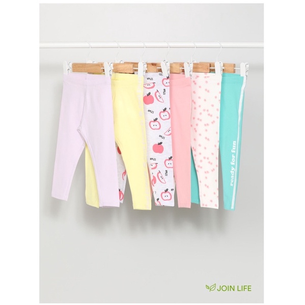 Set 6 leggings mềm bé gái, hàng Lefties cùng công ty với Zar.@, săn SALE tây ban nha