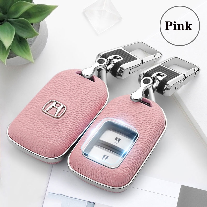 Vỏ Da Bảo Vệ Chìa Khóa Điều Khiển Từ Xa Cho Xe Hơi Honda Accord Civic CRV XRV HRV URV Odyssey