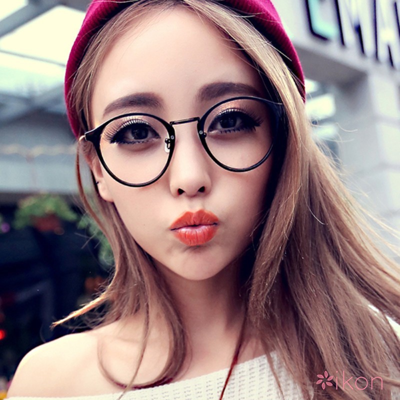 Mắt Kính Giả Cận Phong Cách Retro Unisex