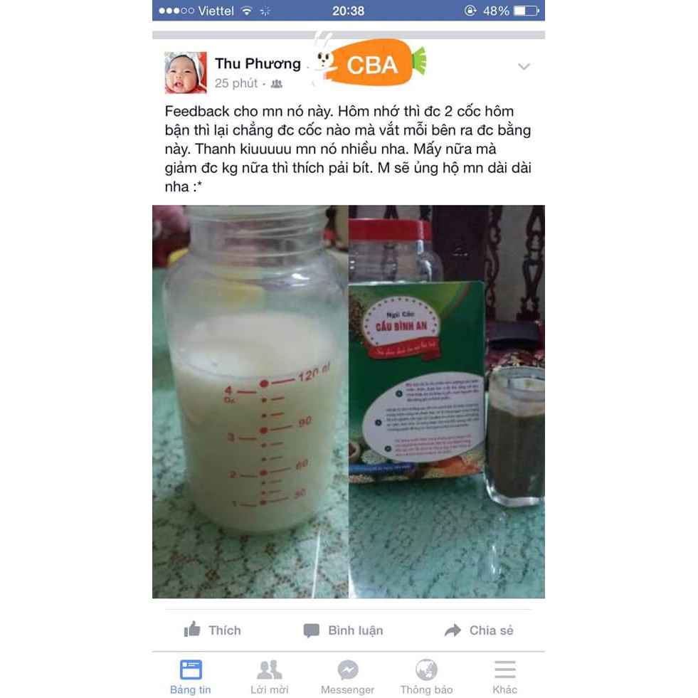 Ngũ cốc lợi sữa Cầu Bình An hộp 1kg