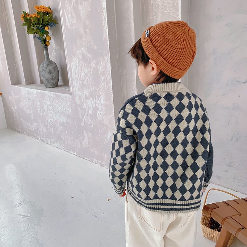 Áo khoác Cardigan phong cách Hàn Quốc cho bé trai