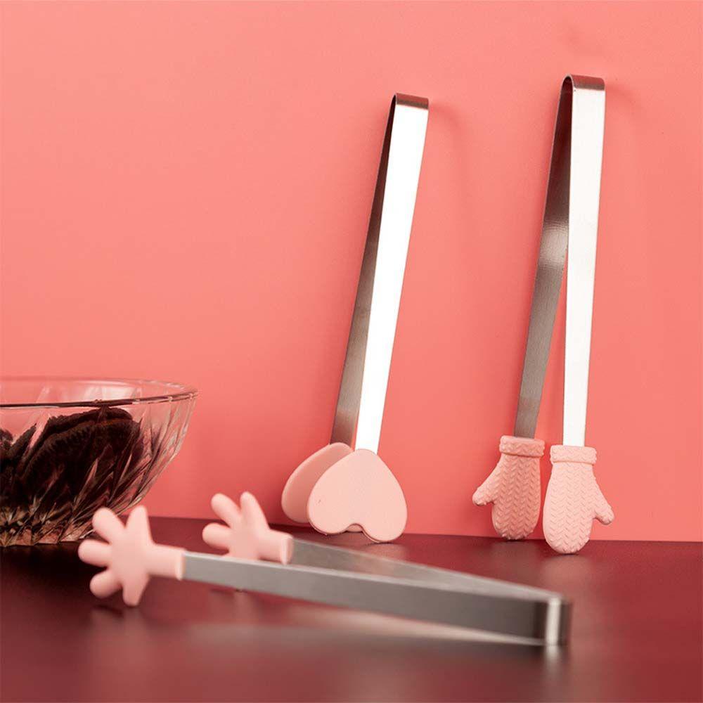 Kẹp Gắp Đá / Thức Ăn Bằng Thép Không Gỉ Cách Nhiệt Tiện Dụng Cho Nhà Bếp