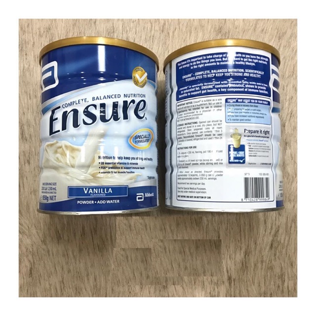 Sữa Ensure Úc 850g