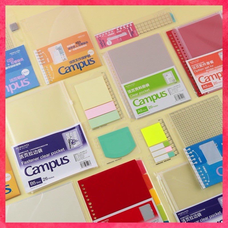 Phụ kiện sổ còng Campus A5 B5 Binder Note