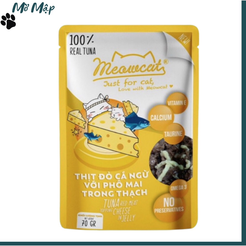 Pate Cho Mèo - PATE MEOWCAT GÓI 70G - Pate Dinh Dưỡng Từ 100% Thịt Tươi - Xuất Xứ Việt Nam – MỜ MẬP PETSHOP