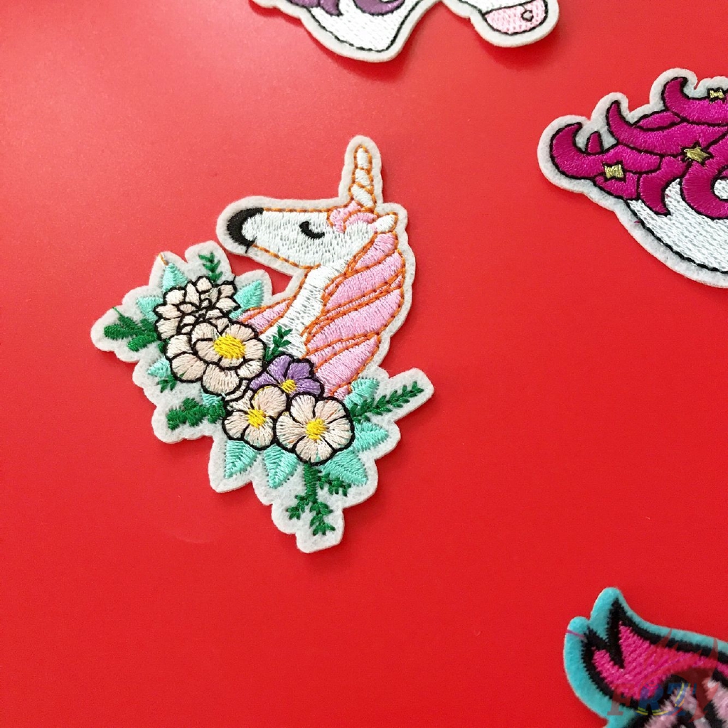 Miếng thêu trang trí quần áo hình kỳ lân tùy chọn xinh xắn