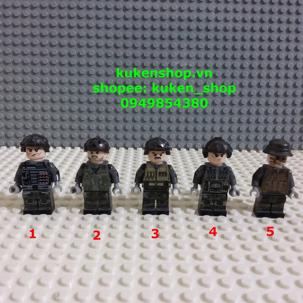 Minifigures Các Mẫu Nhân Vật Người Lính Camo Đẹp