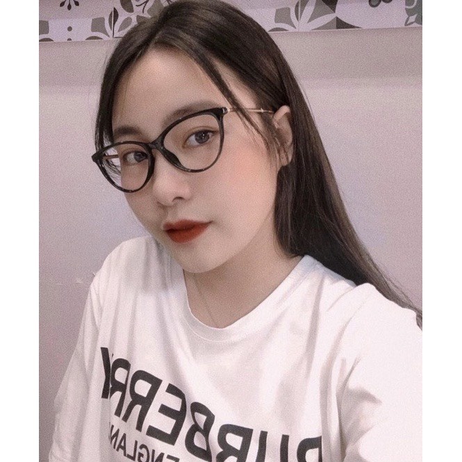 Mắt Kính mắt xếch hot girl tròng 0 độ có thể thay tròng cận Siêu Dễ Thương - Hata24h