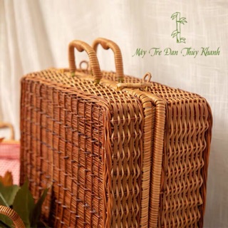 Vali mây làn mây giỏ picnic mây tre đan size to Mây Tre Đan Thủy Khanh