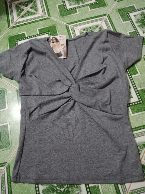 Áo len gân tay ngắn