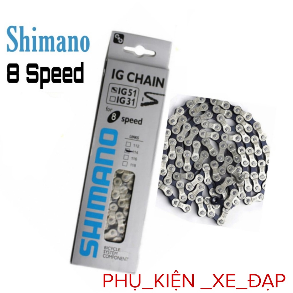 Xích sên xe đạp SHIMANO CN-HG73 9 Speed, Xích xe đạp 9 speed - PK Xe Dap Gia Re