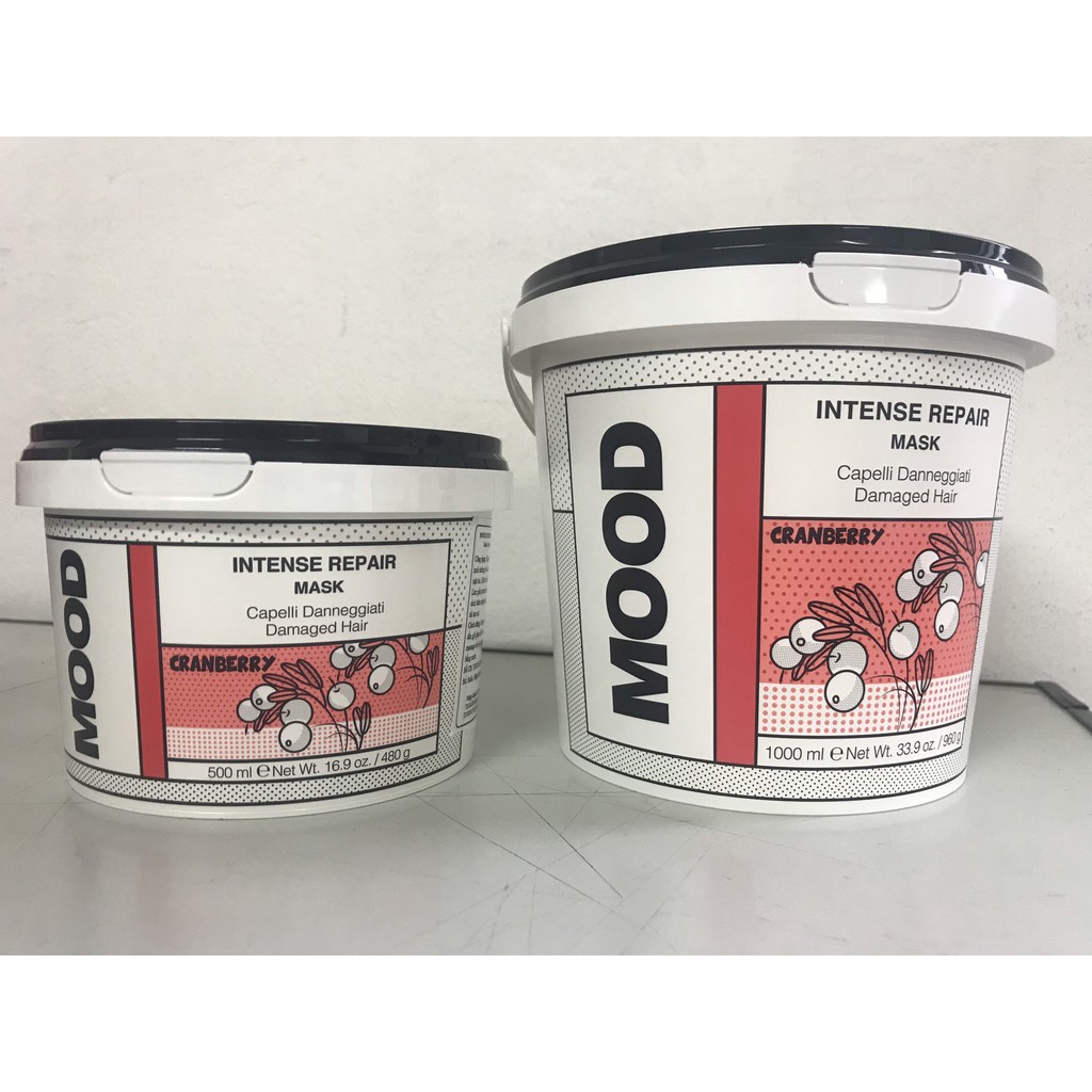 Combo Dầu gội và Ủ xả MOOD Italy phục hồi hư tổn Intense Repair 1000ml&amp;1000ml