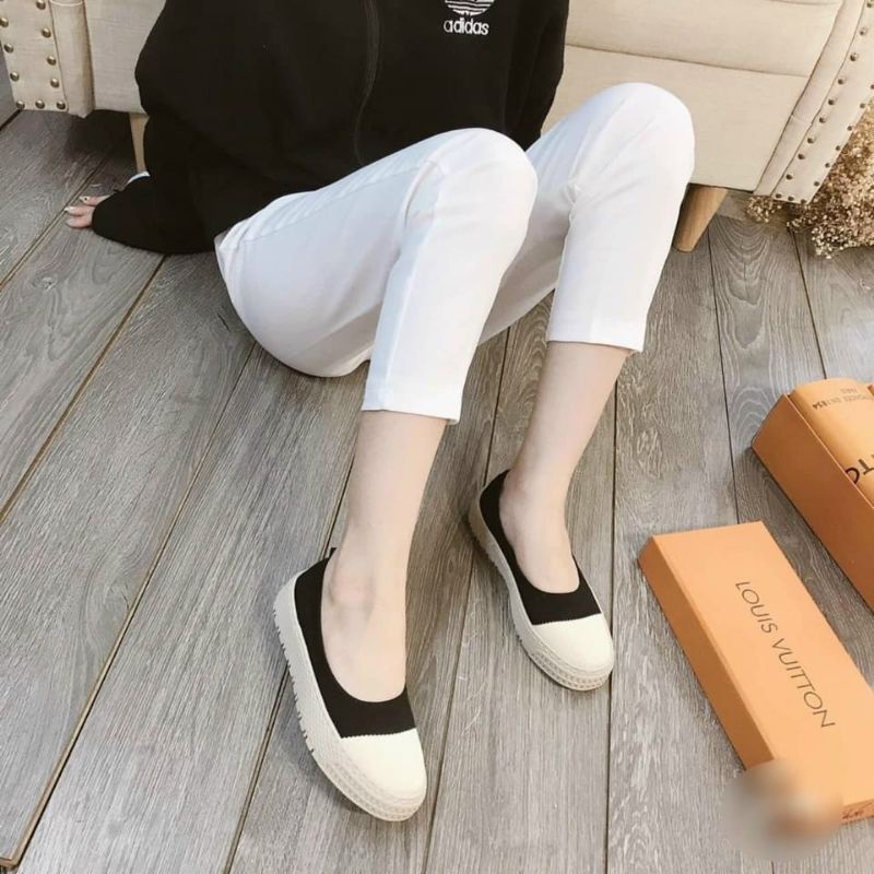 Giày slip on chất len êm mềm