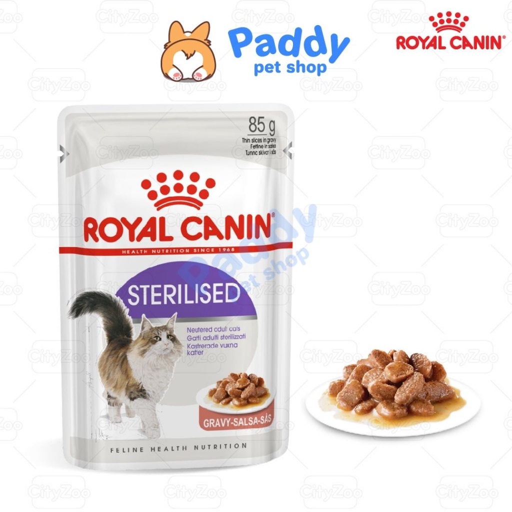 Pate Mèo Royal Canin Sterilised Cho Mèo Triệt Sản 85g