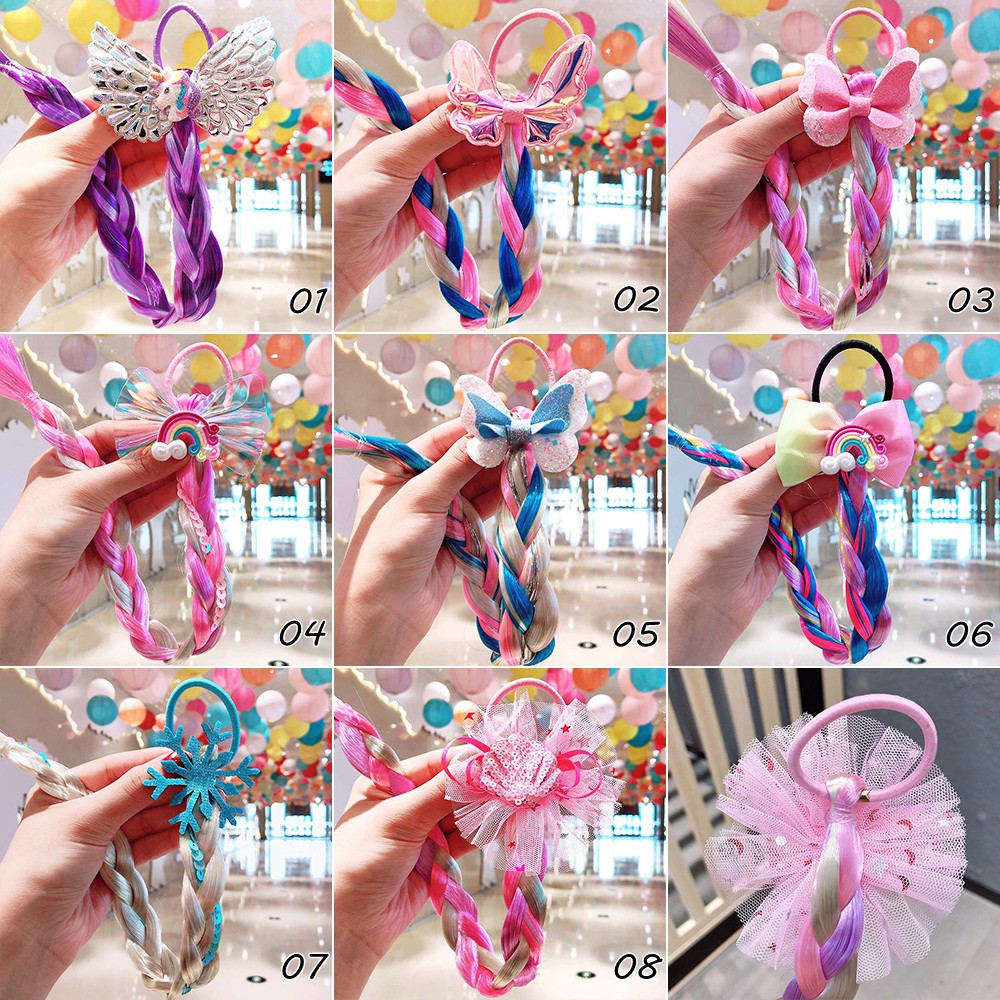 Dây buộc tóc KIDSBOWS hình kỳ lân dễ thương cho bé gái