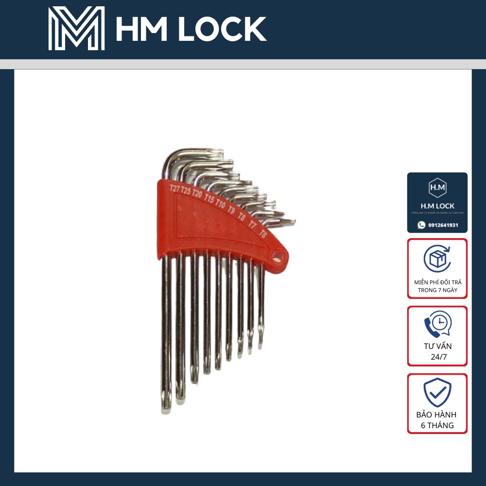 Bộ Khoá Lục Giác (Bông) loại nhỏ (T6,7,8,9,10,15,20,25,27)