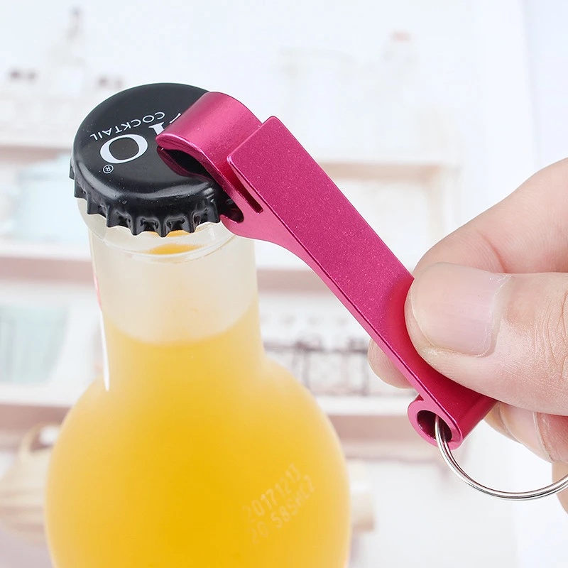1 Dụng Cụ Mở Nắp Chai Đa Năng Bằng Hợp Kim Nhôm Màu Sắc Ngẫu Nhiên