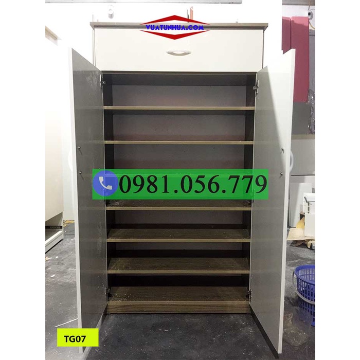Tủ nhựa đựng giầy dép 2 cánh 7 tầng TG07