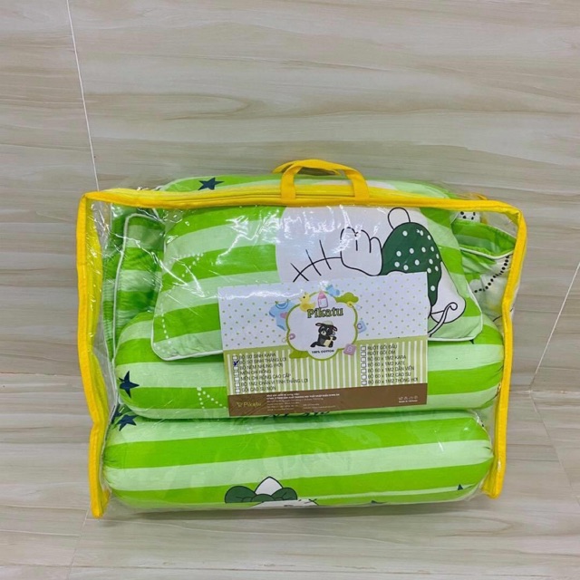 BỘ GỐI NIỆM SƠ SINH ( Con cá, Kitty, Pikachu Doremon )