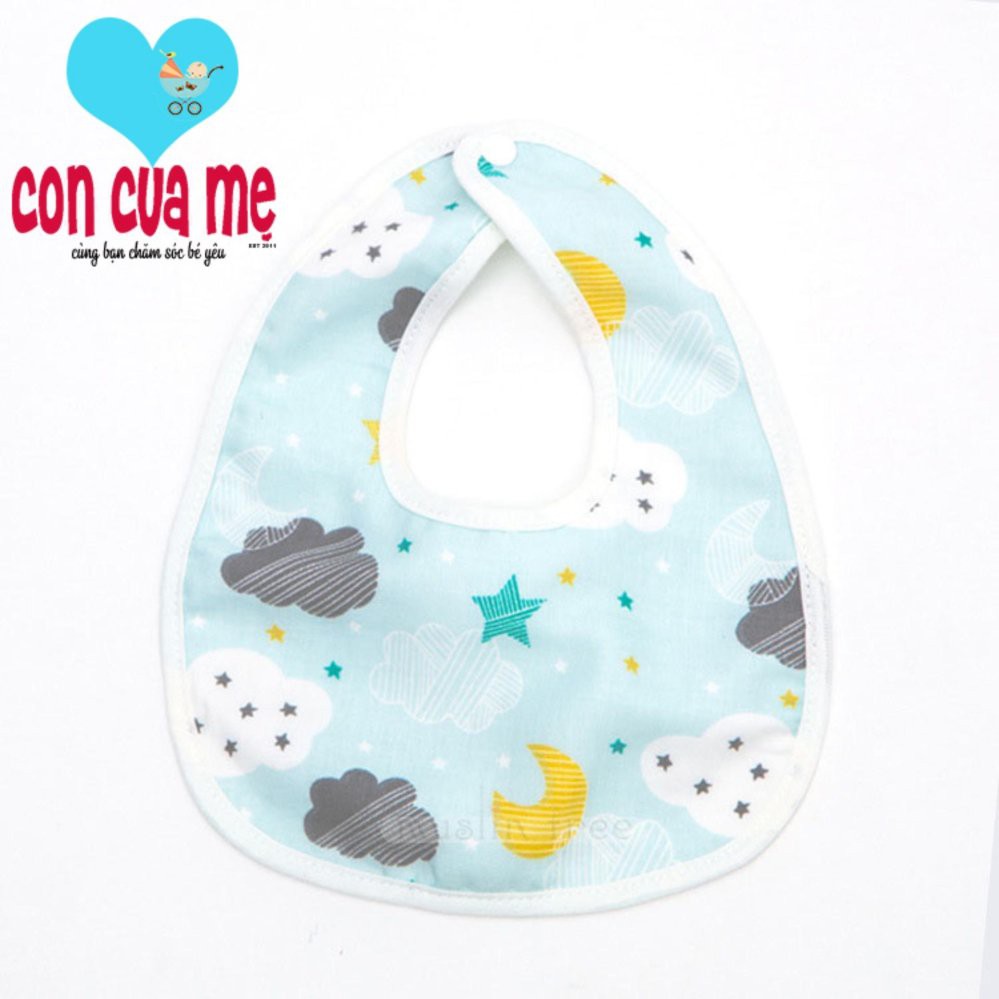 Yếm vải sợi tre 6 lớp cao cấp Muslin tree baby bibs 26x20cm