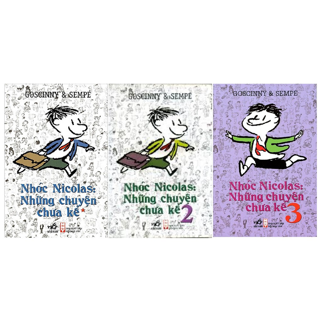 Sách - Nhóc Nicolas: Những Chuyện Chưa Kể (Trọn Bộ 3 Tập)