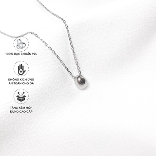 Dây Chuyền Bạc Blue Peach Hạt Gạo DC304