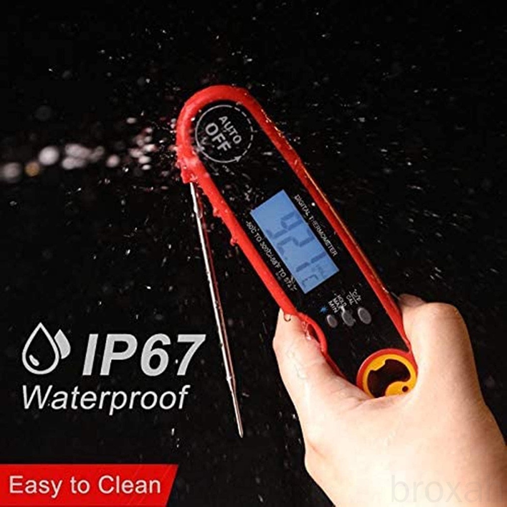 Nhiệt Kế Điện Tử Đo Nhiệt Độ Thịt Nướng Bbq Chống Thấm Nước