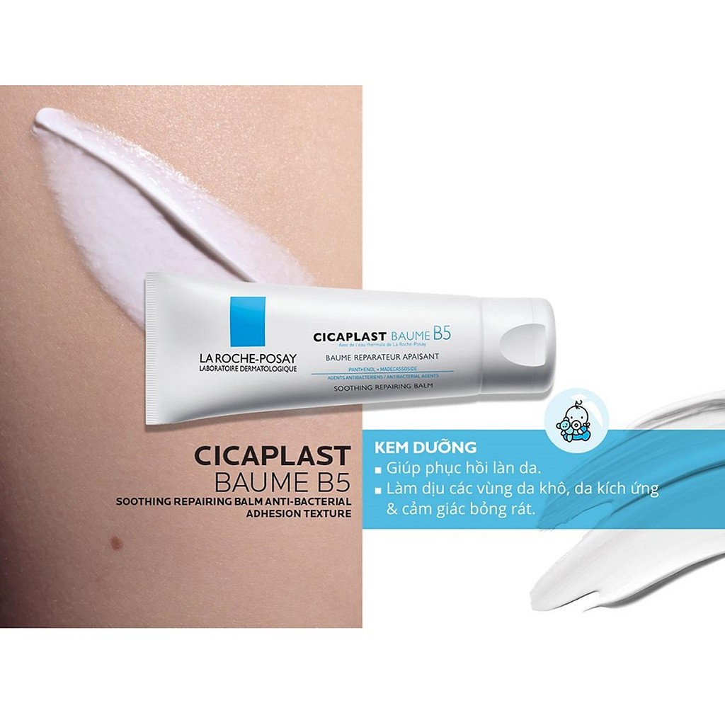 La Roche-Posay Cicaplast Baume B5 - Kem Dưỡng Giảm Kích Ứng Da, Đủ Loại Dung Tích [15ml/40ml/100ml]