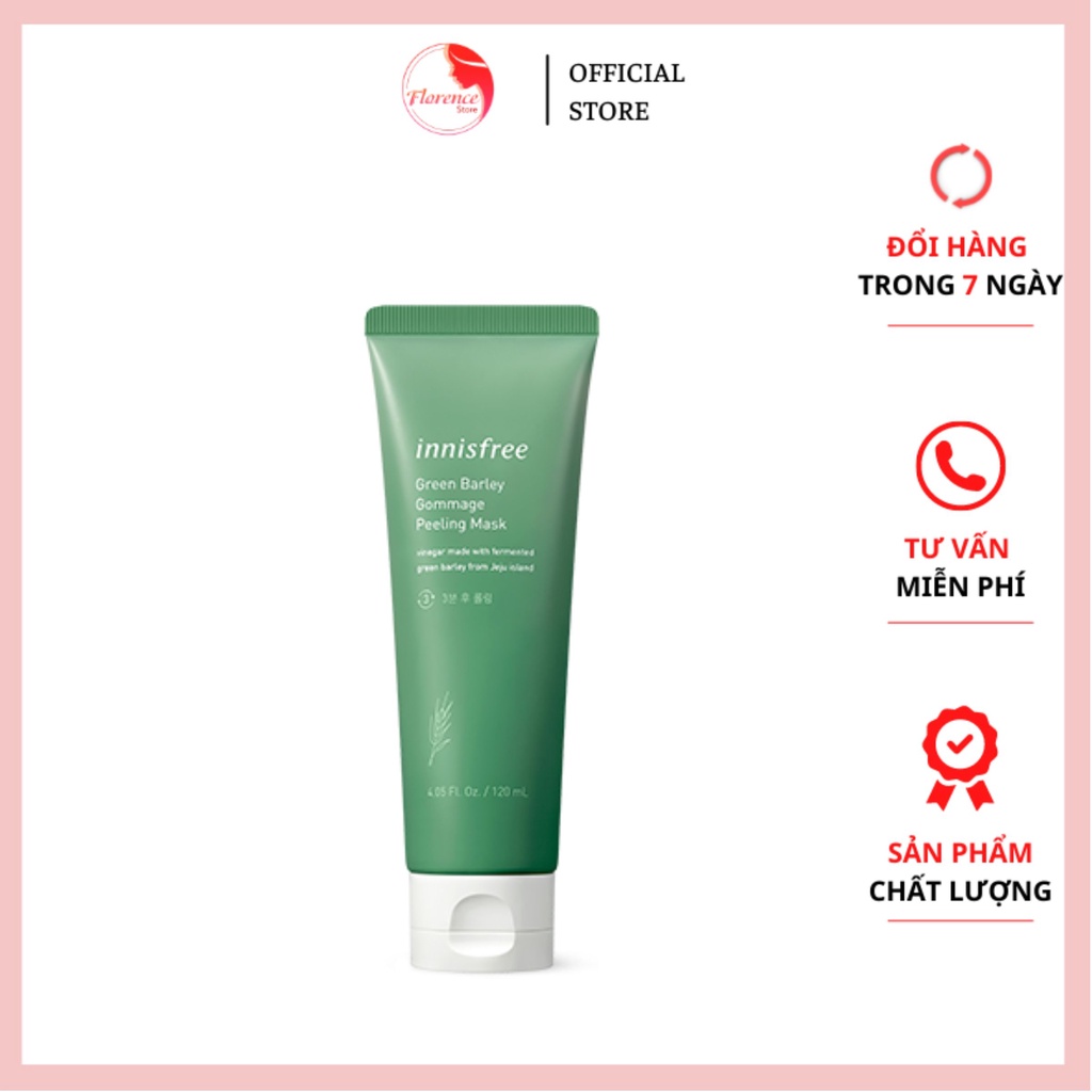 Tẩy da chết /Tẩy Tế Bào Chết Chiết Xuất Từ Lúa Mạch – Innisfree Green Barley Gommage Peeling Mask 120ml