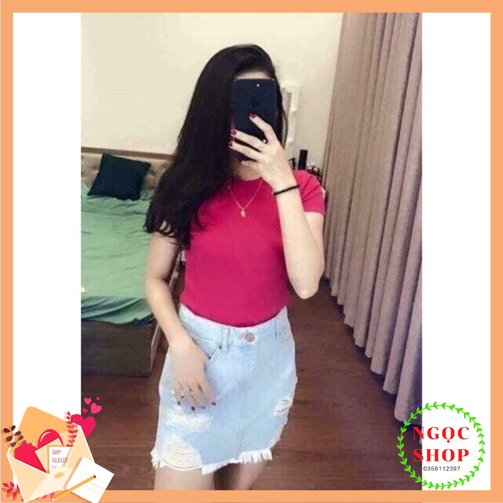 [ Combo 2 Áo ]Áo phông nữ cổ tròn chất cotton đẹp(combo 2 áo)