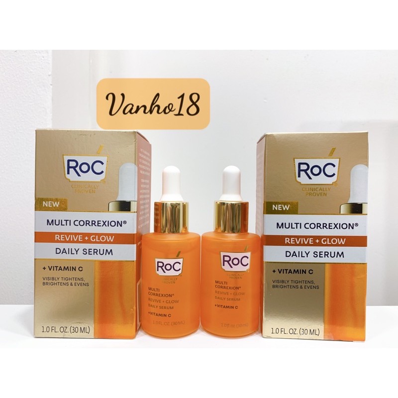 Tinh Chất Sáng Da RoC Multi Correxion Revive + Glow Vitamin C Daily Serum (30mL)