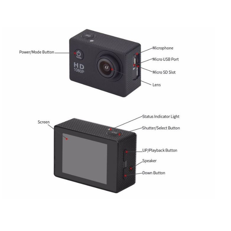 Camera hành trình HD 1080 Sport Cam A9