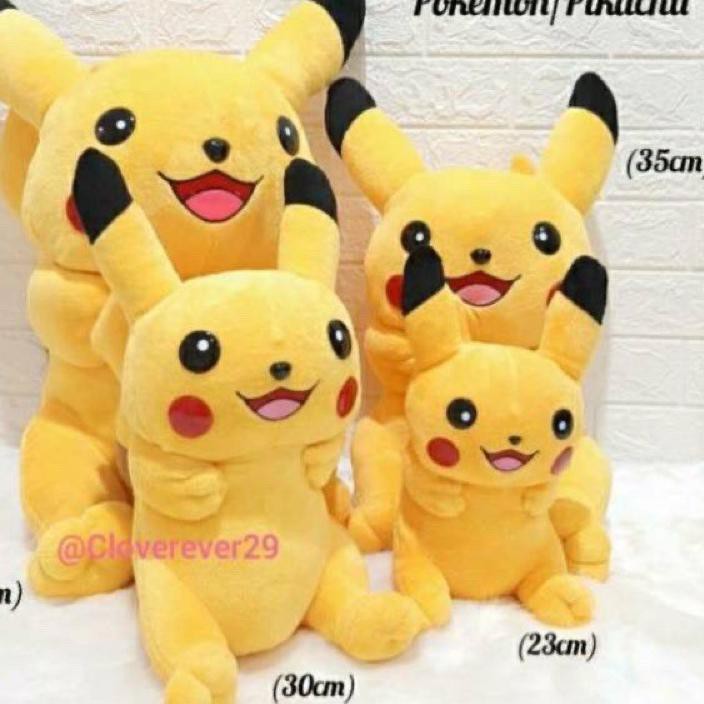 Segera Mua Sắm Pokemon Pikachu Dễ Thương Kích Thước S / 23cm M / 30cm L / 35cm