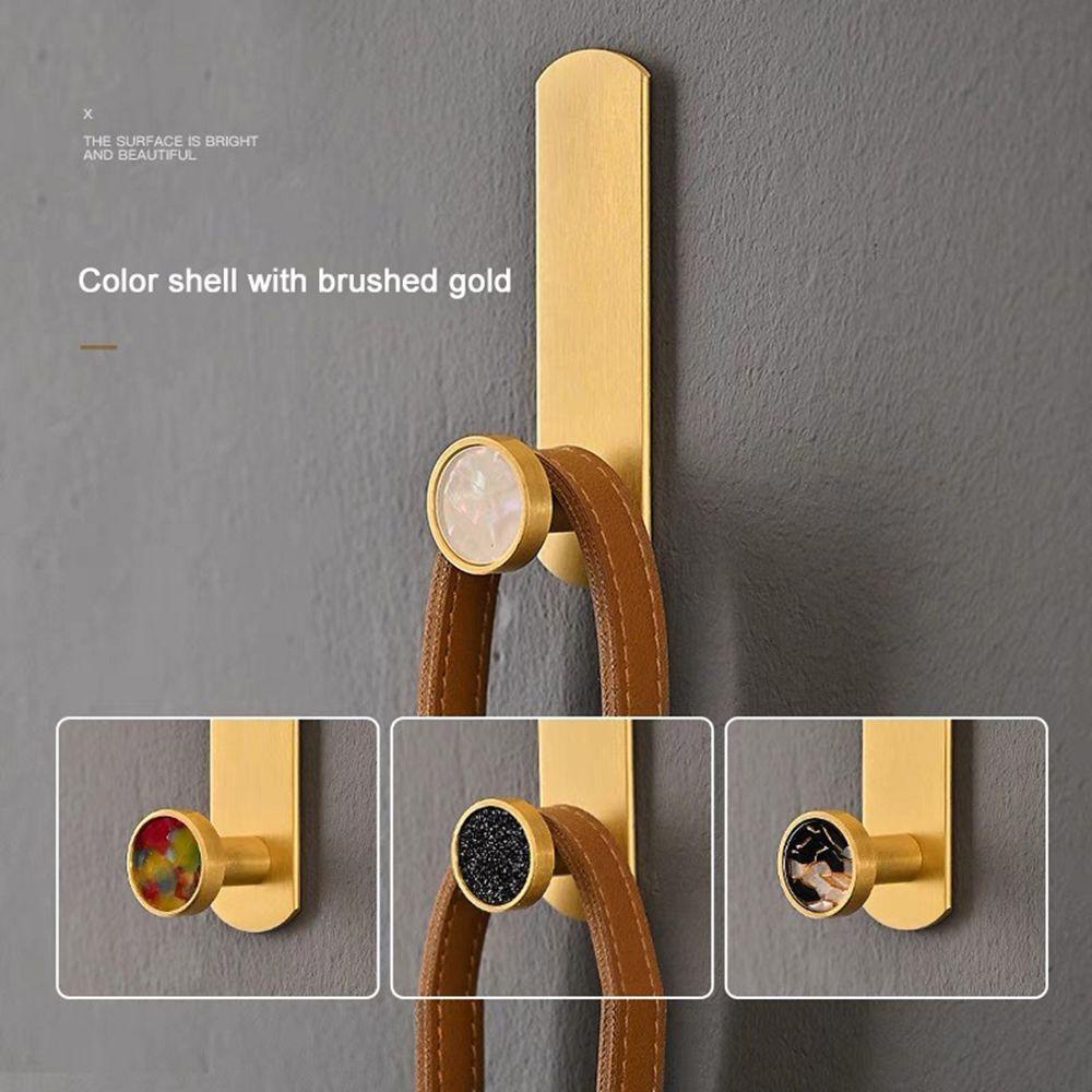 Móc Treo Áo Choàng / Nón / Túi Xách Bằng Đồng Thau Kiểu Dáng Sáng Tạo