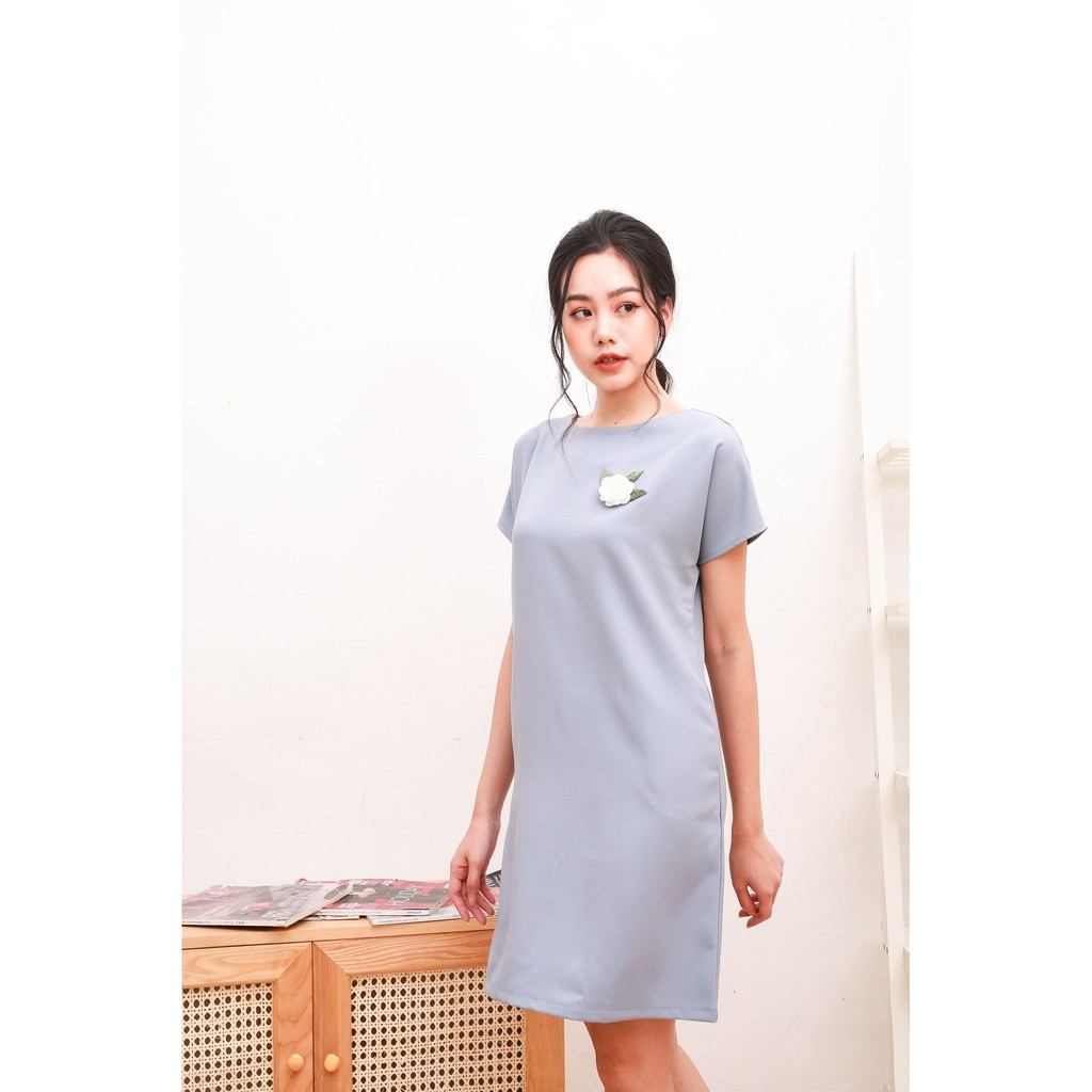 Váy đầm thiết kế, Đầm công sở giáng suông họa tiết hoa ❤FREESHIP❤ vải mềm mịn, dày dặn, tôn dáng
