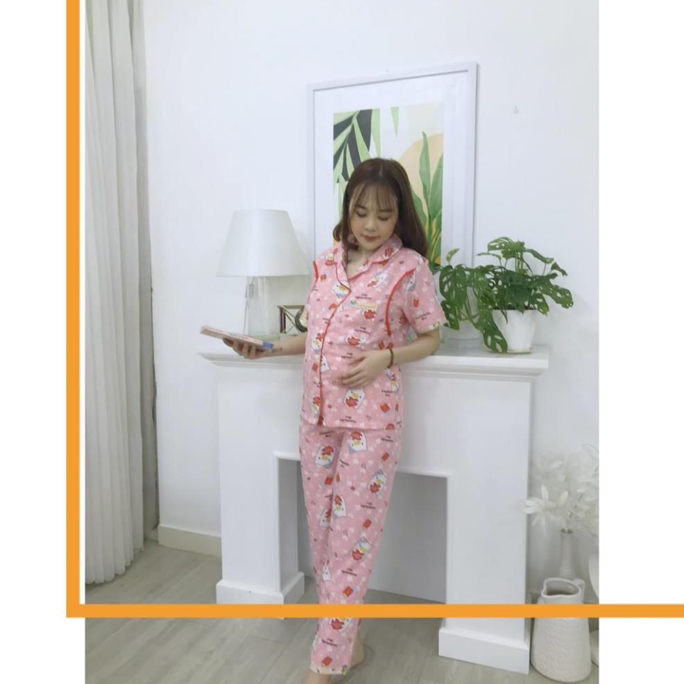 [Hàng Loại 1] BỘ PIJAMA LỤA THÁI CHO MẸ BẦU VÀ SAU SINH - LTNT02