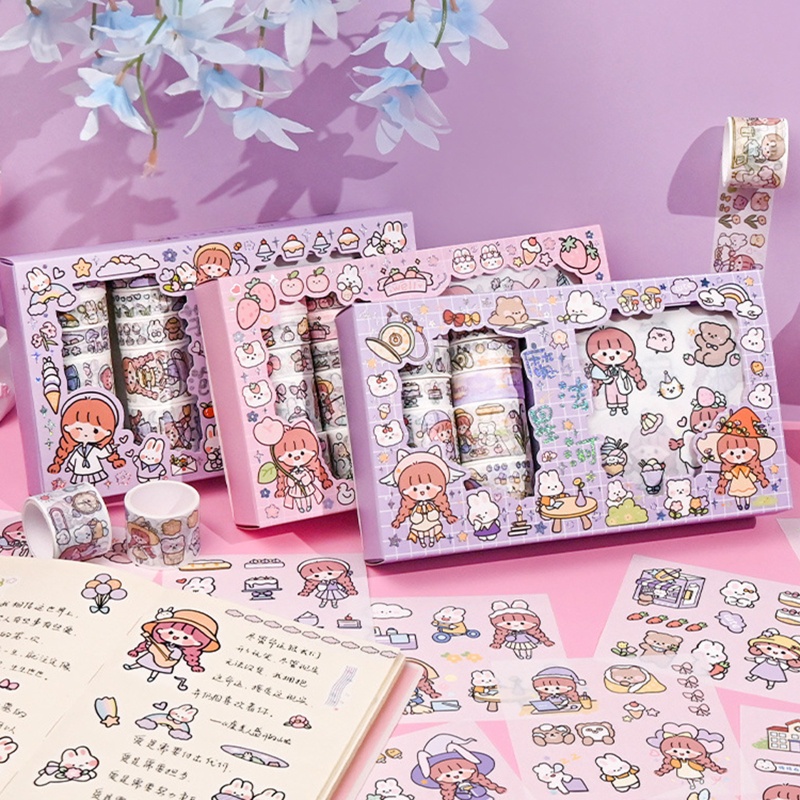 20 Miếng Dán Trang Trí Dễ Thương Cho Nhật Ký / Sổ Tay DIY