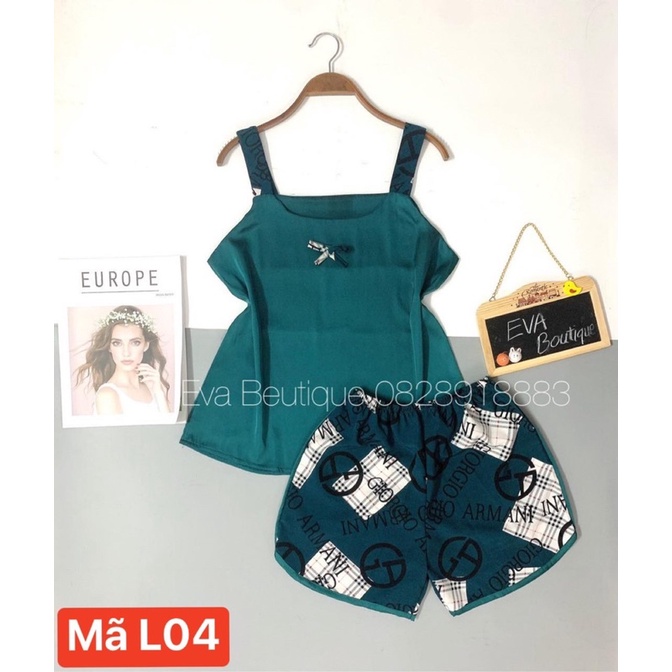 Đồ ngủ bigsize nữ 2 dây lụa satin, Bộ ngủ bigsize nữ hai dây lụa satin 40 đến 80kg | BigBuy360 - bigbuy360.vn