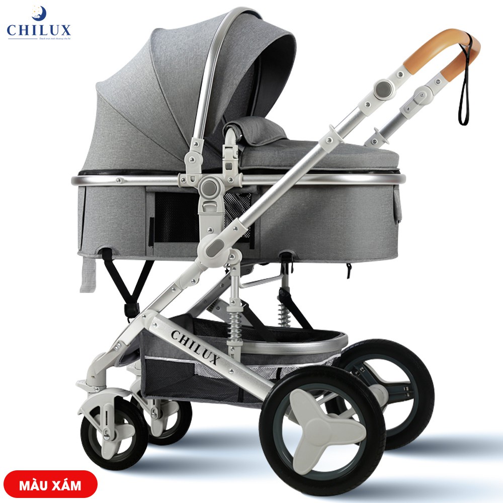 Xe đẩy nôi đa năng cho bé Chilux V1.6, nhiều chế độ tiện dụng, sang trọng cho bé