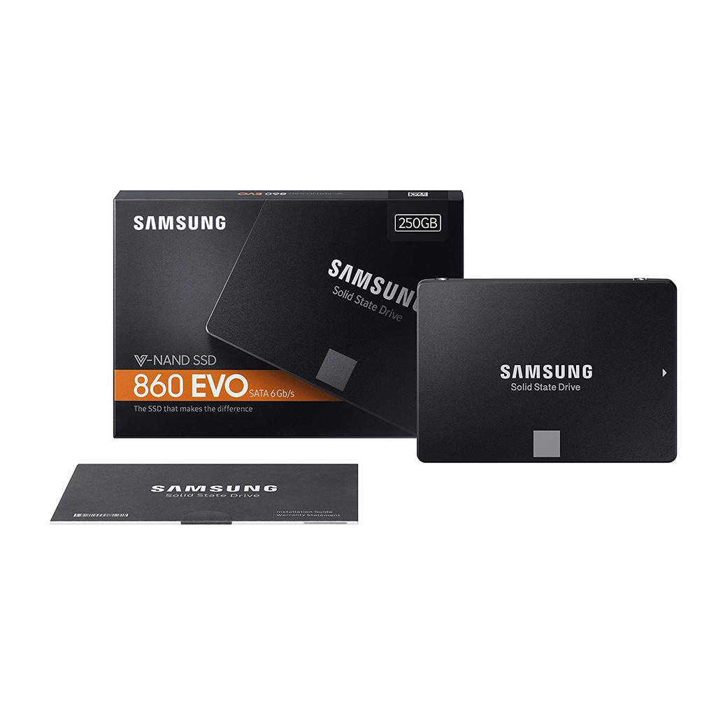 Ổ Cứng SSD Samsung 860 Evo 250GB 2.5-Inch SATA III - Box Anh (Đen) - BẢO HÀNH 3 NĂM