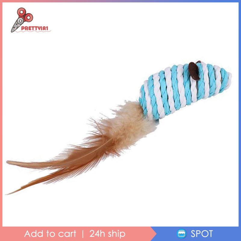 [Prettyia1] Đồ Chơi Chuột Nhỏ Nhắn Tương Tác Cho Mèo