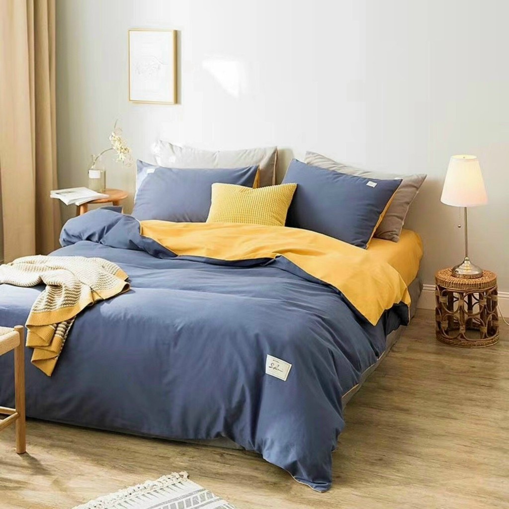 🍀🐾Bộ chăn ga cotton Tici cao cấp phong cách Hàn Quốc đủ size đủ màu 🍀🐾không kèm ruột🍀🐾 | BigBuy360 - bigbuy360.vn