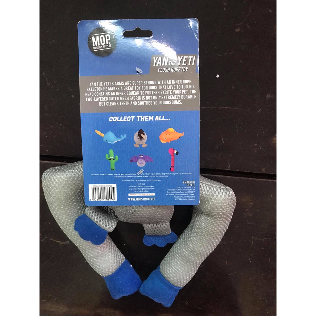 Đồ chơi cho chó MOP Yan the Yeti plush rope toy
