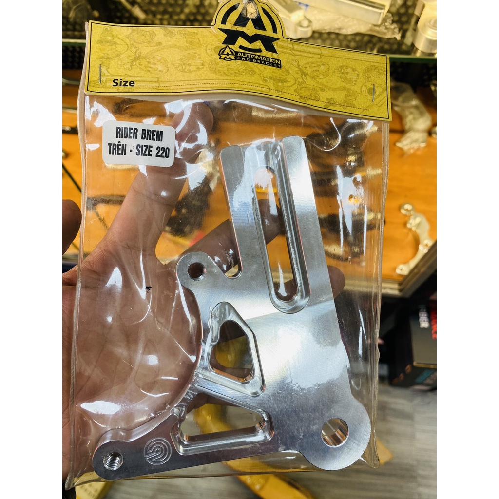 Pat heo sau 2 pis đối xứng dĩa 220mm cho Satria Raider