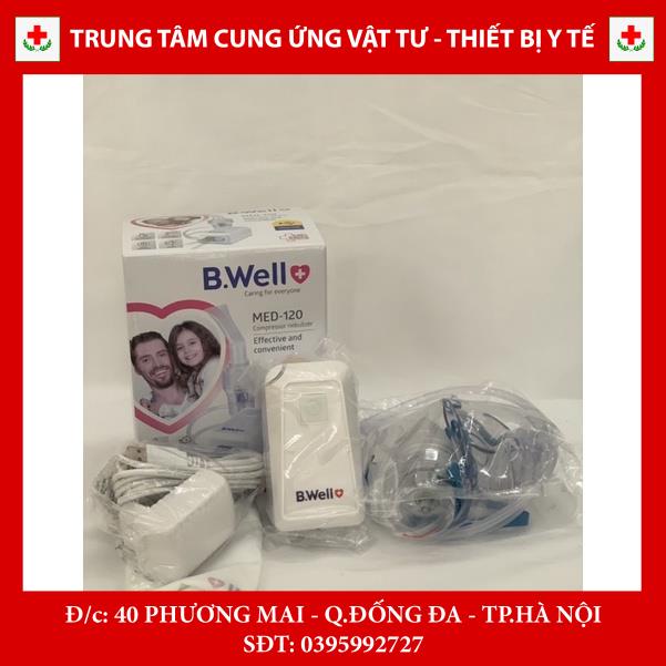 Máy xông khí dung mũi họng người lớn, trẻ em nhỏ gọn, cầm tay B.well Swiss MED-120