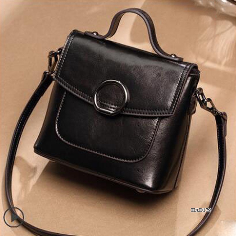 Samdo: Balo kiêm túi xách nữ da thật cao cấp  - Chính hãng Huada - phong cách Hàn Quốc công sở đi làm đi chơi HAD179