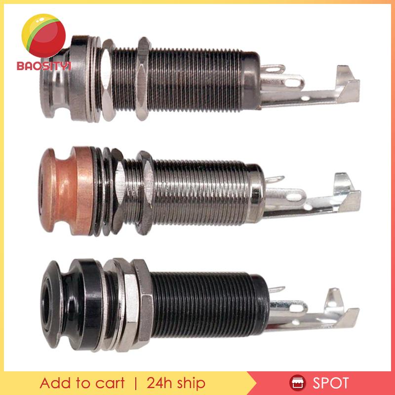 [Baosity1] Phụ Kiện Dây Nối Đầu Ra Hình Trụ Bằng Đồng Cho Đàn Guitar Điện